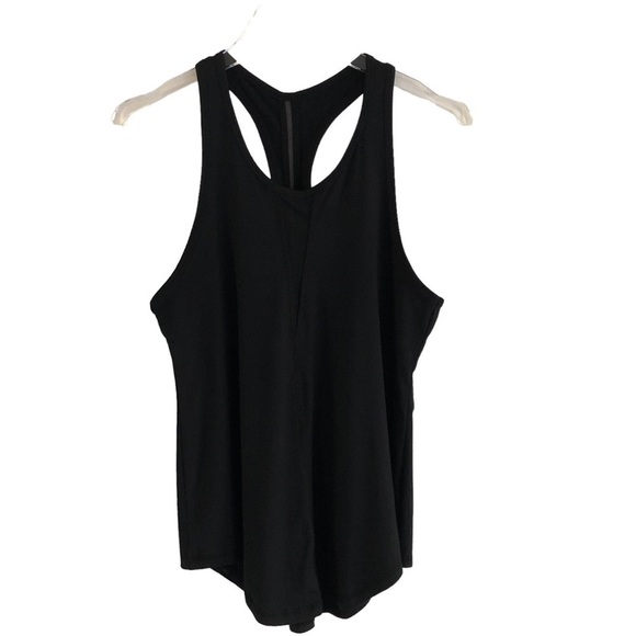 Zyia Effortless Racerback Tank Mesh Details Black Size Medium - Picture 4 of 11